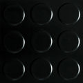 Comfort Flex Designer Padded Interlocking Flooring, Coin embossed, Black, K and S International