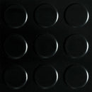 K&S International Flooring, Textured Rollable Vinyl Flooring Black Coin Pattern