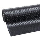 K&S International Flooring, Textured Rollable Vinyl Flooring, Black Diamond Plate