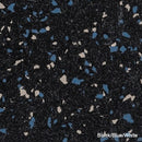 K&S International Flooring, PCR Rollable Rubber Underlayment, Black/Blue/White
