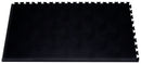 Textured Interlocking Tile Floor Black Leather