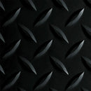 Anti-fatigue Interlocking Tiles Black Diamond Plate Vinyl Pattern