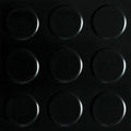 K&S International Flooring, Textured Rollable Vinyl Flooring Coin Pattern Black
