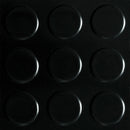 K&S International Flooring, Textured Rollable Vinyl Flooring Coin Pattern Black